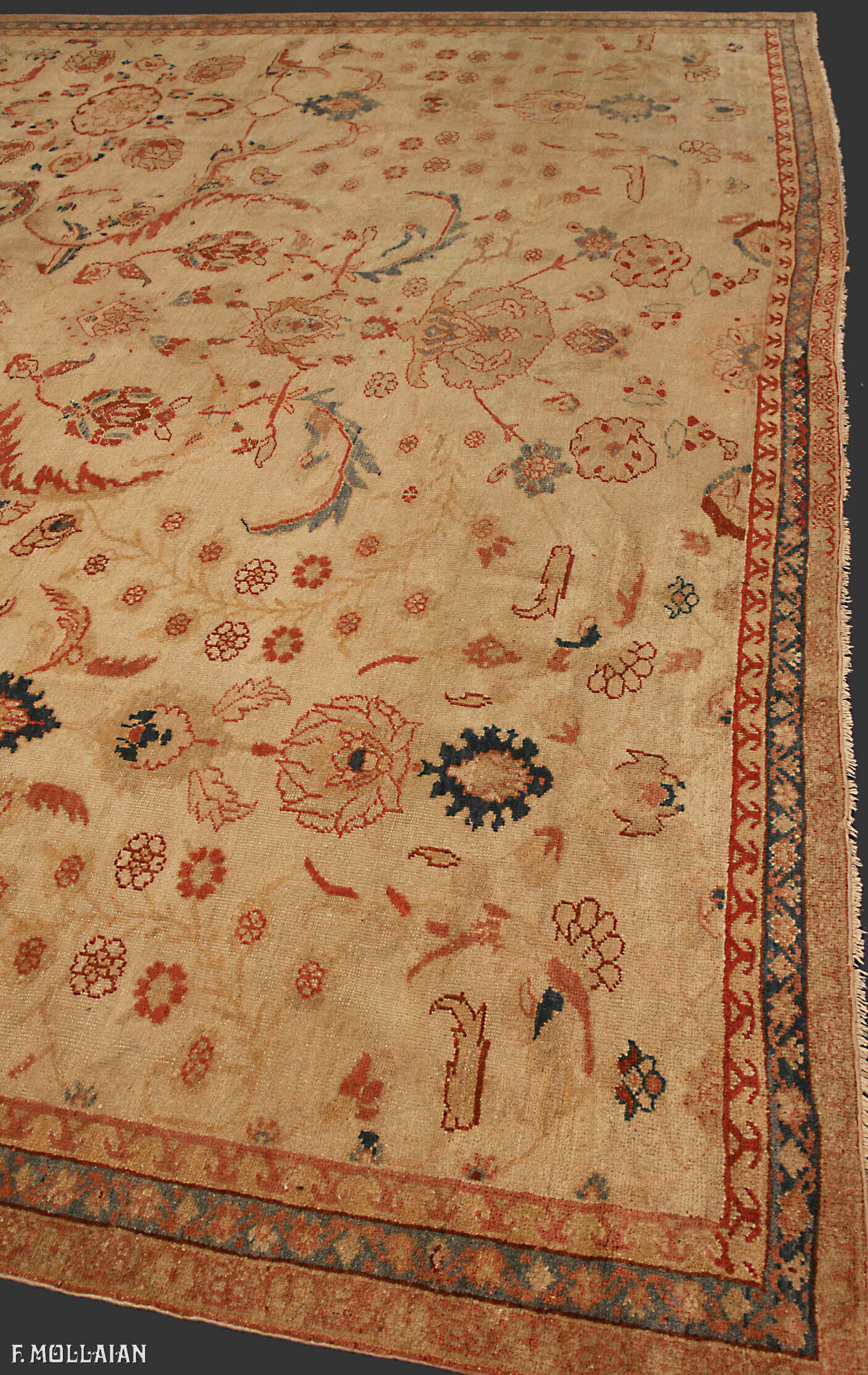 Tapis Persan Antique Mahal Ziegler n°:97068721